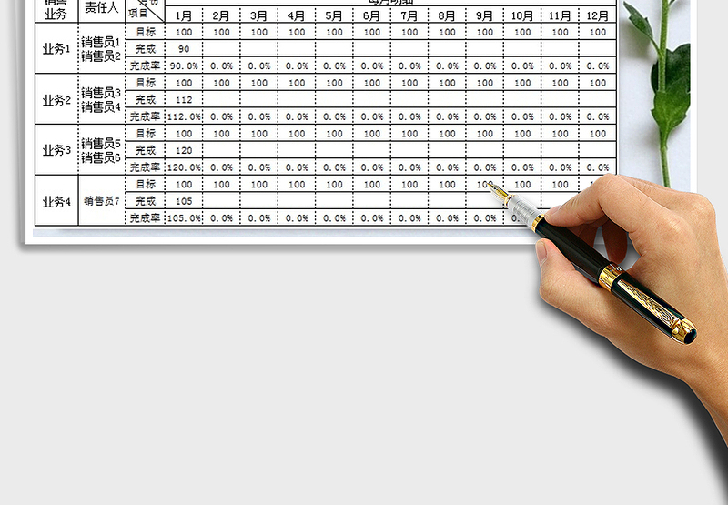 2025年销售计划表 - 通用模板