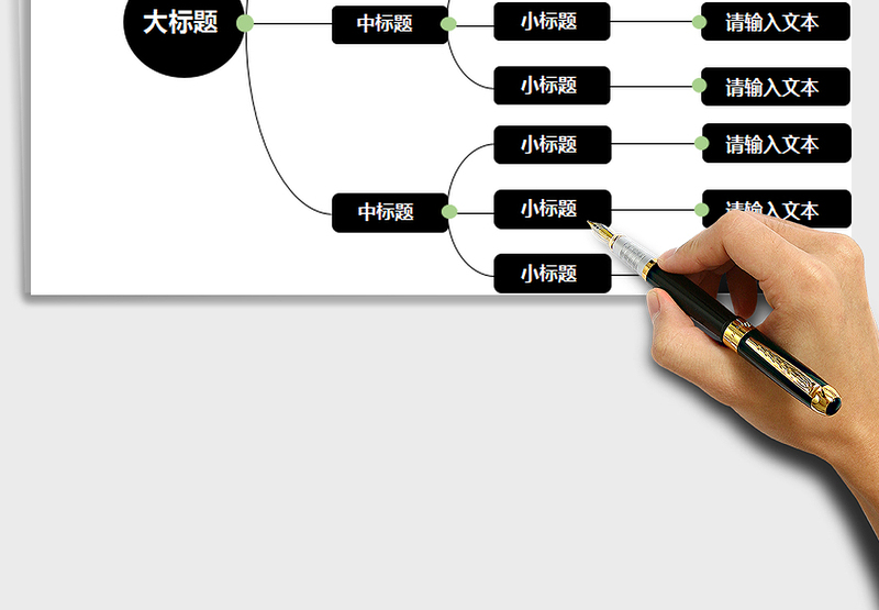 2024年思维导图组织结构图关系图