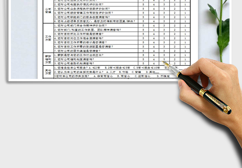 2024年员工满意度调查表