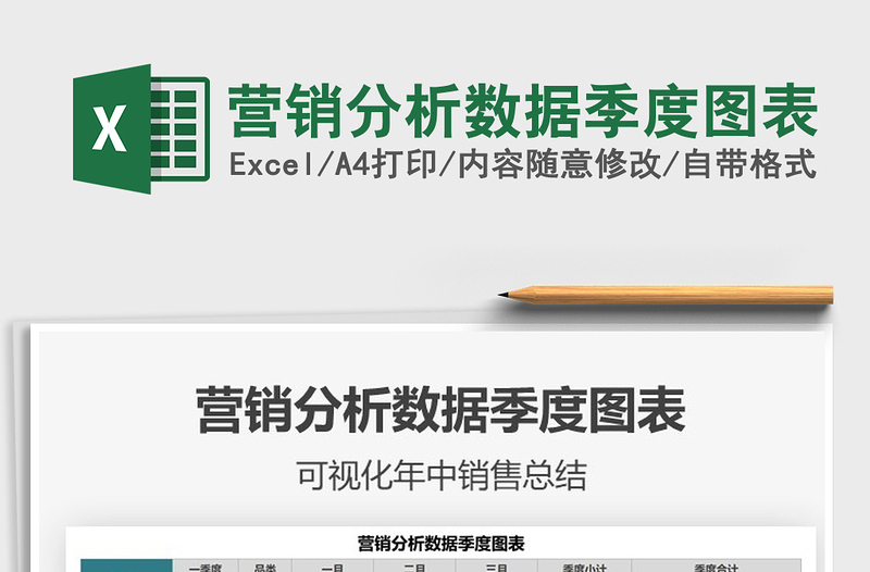 2025营销分析数据季度图表免费下载