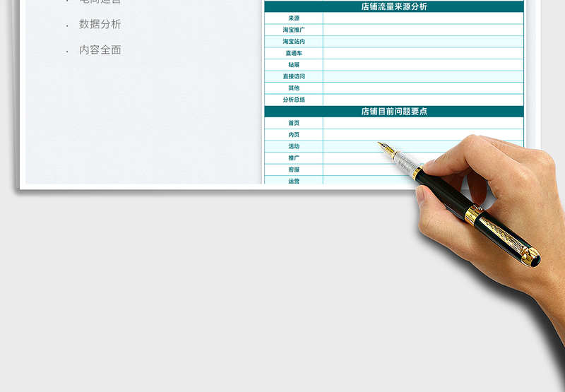 2025电商运营月数据总结表免费下载
