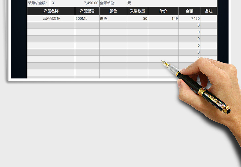 2025年顾客采购货品收款明细表免费下载