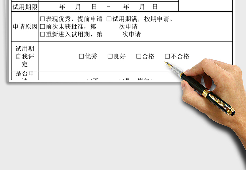 2025年员工转正申请表