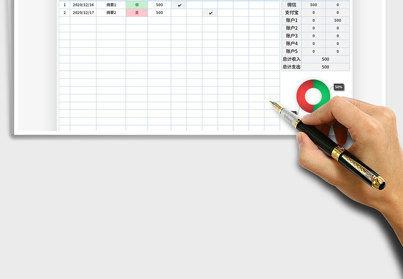 2025年收支明细表（通用)