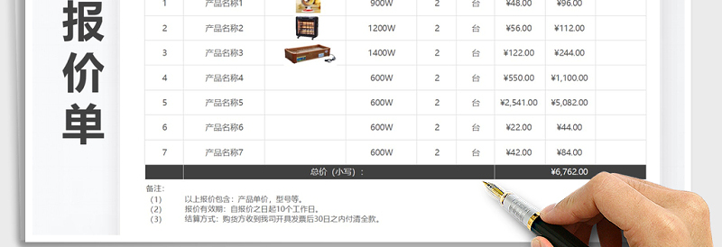 2024年产品报价单