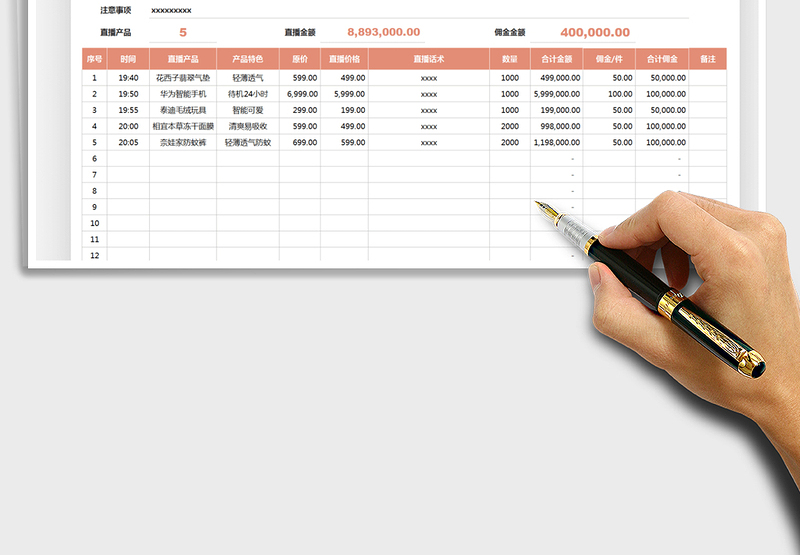 2025电商主播直播带货脚本免费下载