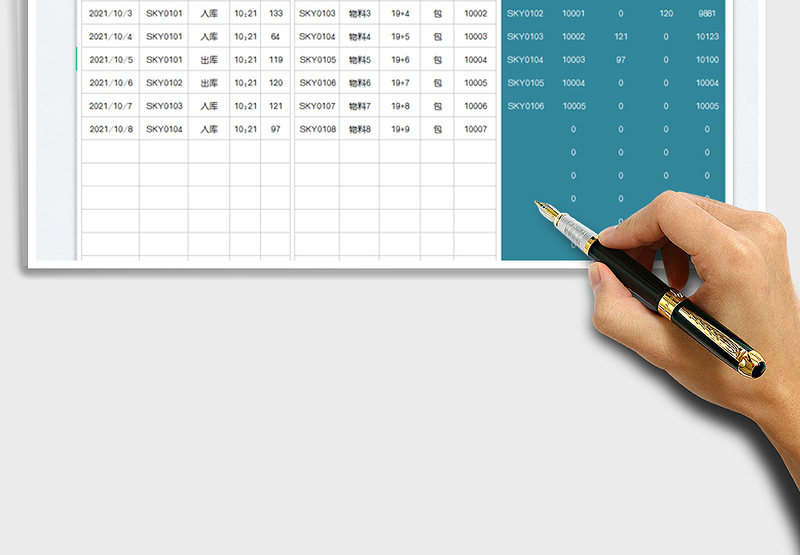 2025仓库出入库统计表免费下载