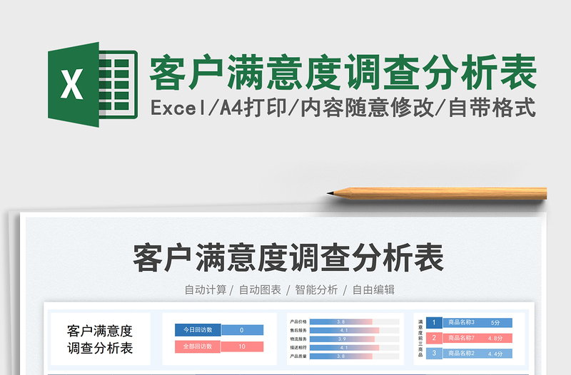 2025客户满意度调查分析表免费下载
