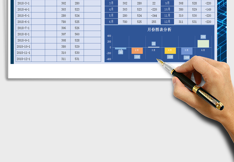 2025年现金出纳日记账报表-收支表