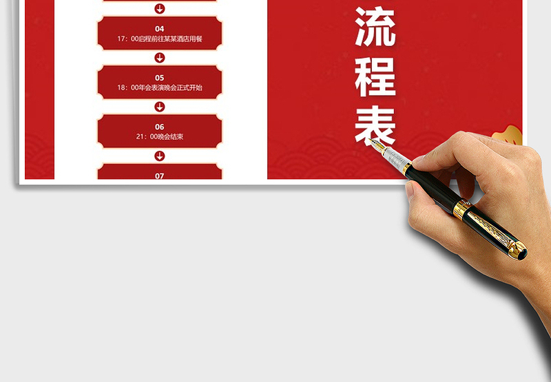 2025年年会流程表