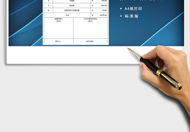 2025年招聘费用预算表