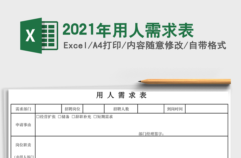 2025年用人需求表