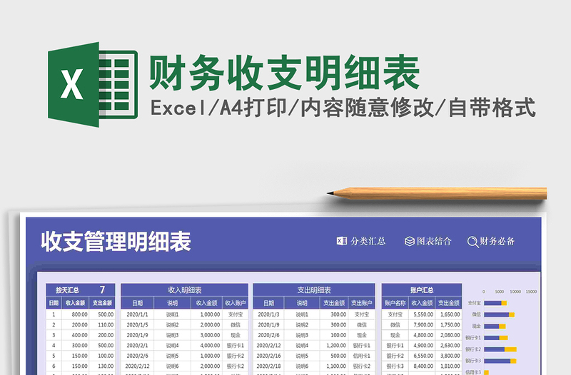 财务收支明细表