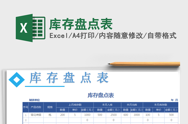 2025年库存盘点表