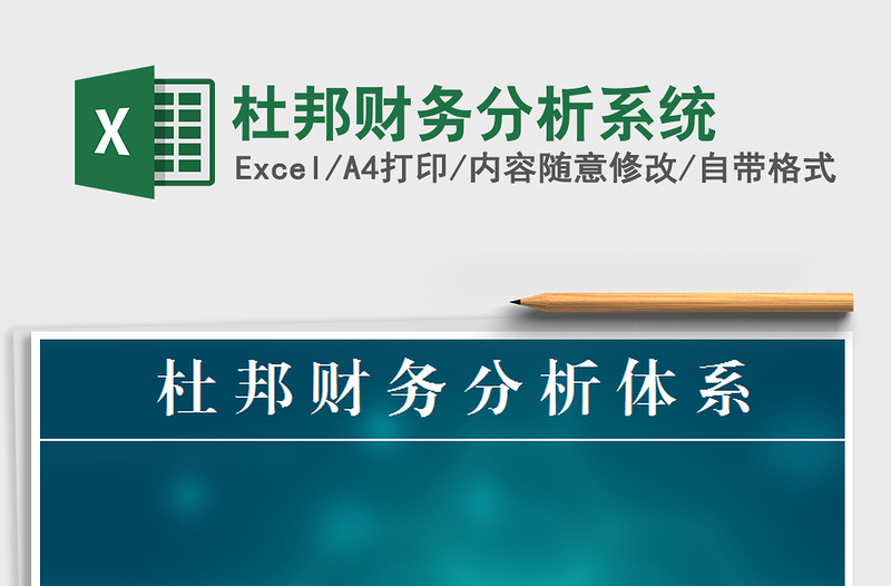 2024年杜邦财务分析系统