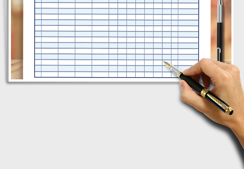 2025年员工考勤月报表签到登记表