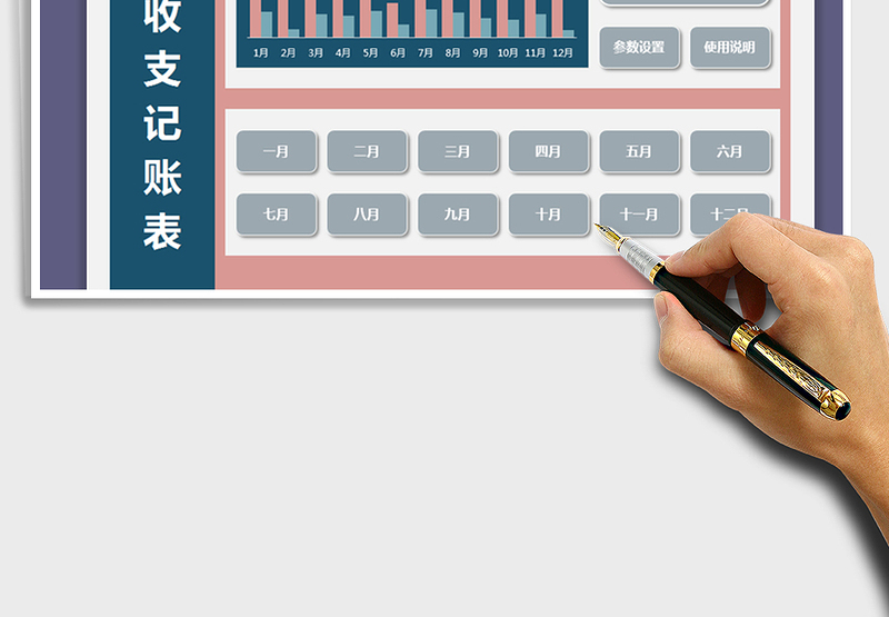 年度收支记账系统-费用看板分析