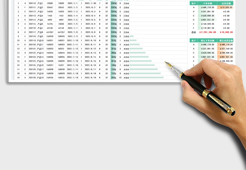 2025销售跟单计划甘特图免费下载