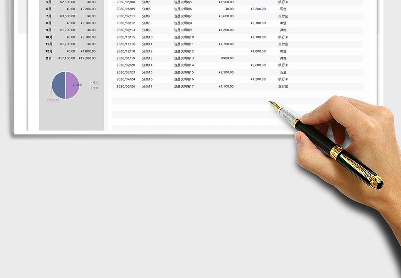 2024年财务报表财务收支报表