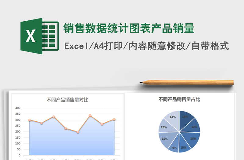 2025年销售数据统计图表产品销量