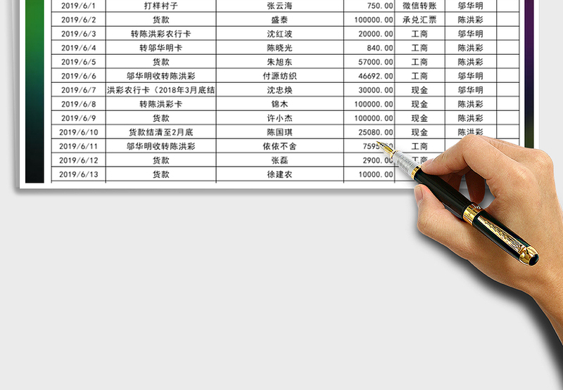 2025年收款记录表（本月单位统计查询）