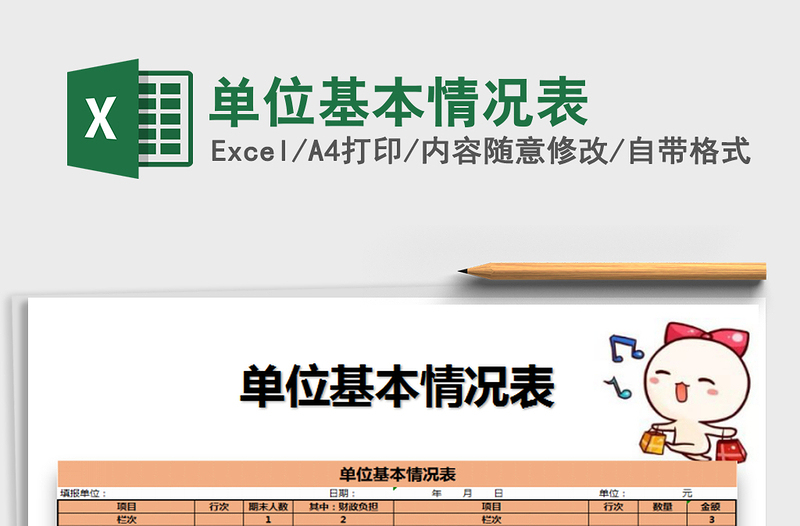 2025年单位基本情况表