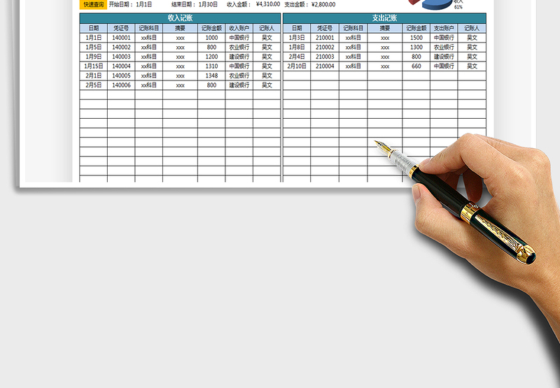 2025年收支表-财务记账