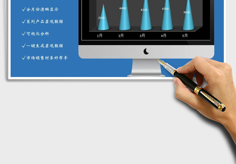 2025年系列产品月度智能自动分析销售图表
