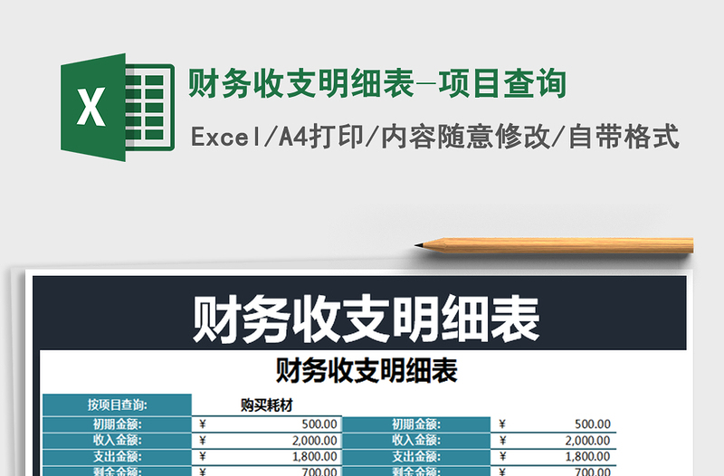 2025年财务收支明细表-项目查询