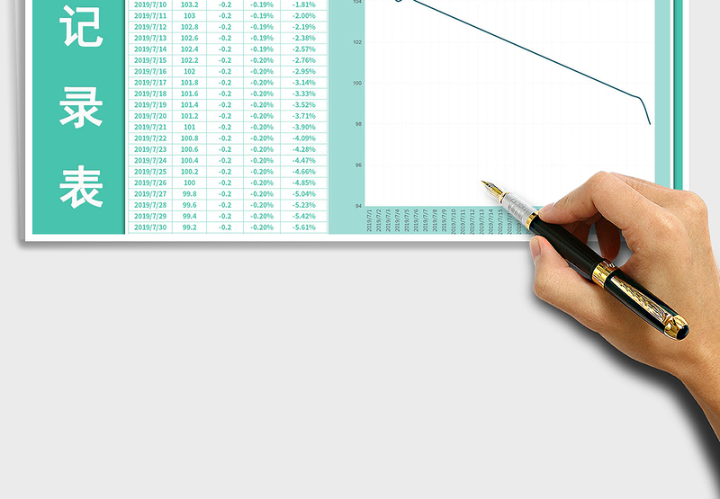 2024年减肥体重记录表