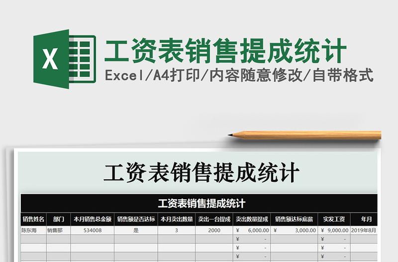 2025年工资表销售提成统计