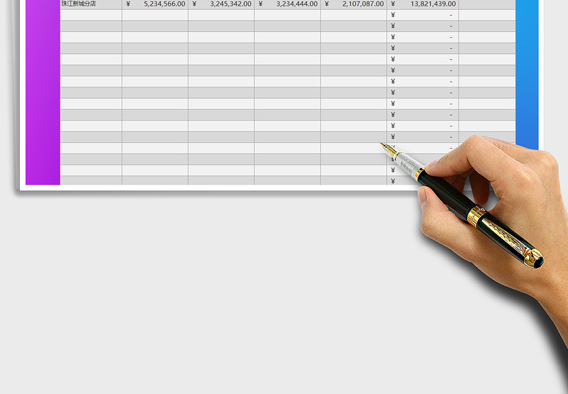 2025年企业销售年度业绩表