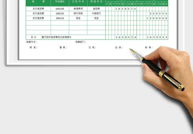 2025会计凭证记账凭证免费下载