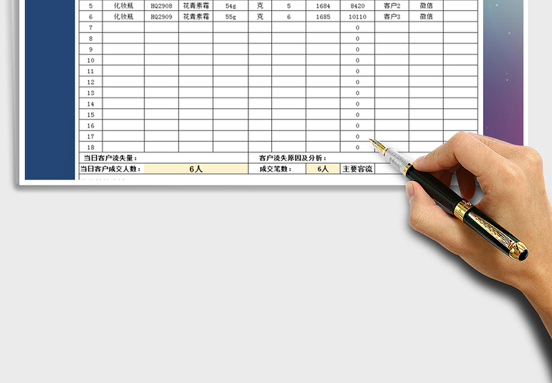 2025年营业收入台账报表