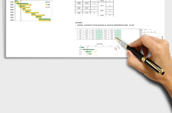 实用项目流程甘特图通用excel表格下载