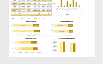 年终资产负债表（含分析数据可视化）excel模板