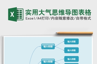 实用大气思维导图表格下载