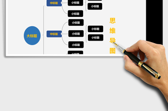 公司简单实用思维导图表格Excel表格模板