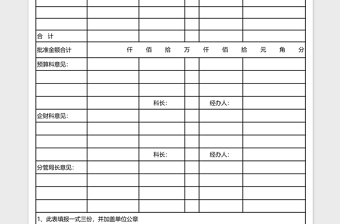 2025财政专项资金申请书excel模板