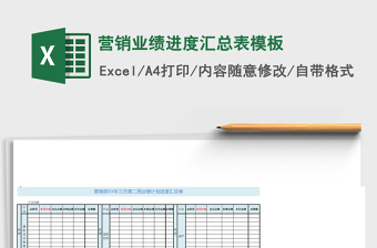 2025营销业绩进度汇总表excel表格模板