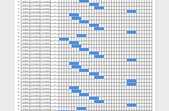 甘特图横道图进度表Excel表格模板