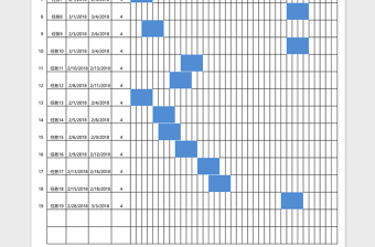 2025项目工程甘特图进度表格Excel模板