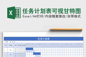 任务计划表可视甘特图下载