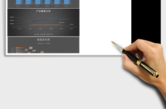 可视化图形化产品数据分析excel模板