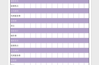 2025广告预算分配方案excel表