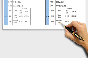 2025简洁蓝色休假申请表