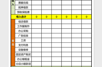 出纳管理日报表excel表格下载