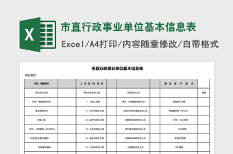 2025单位行政excel表格大全