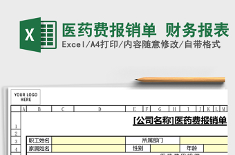 2025医药费报销单 财务报表