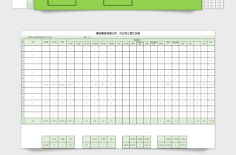 建筑公司内部账目明细表六联表系统免费下载